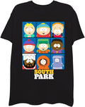 South Park Men's Character Group T-Shirt-Kenny, Eric, Stan, Kyln, Chef T-Shirt | Best Seller