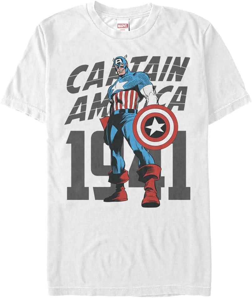 Marvel Big & Tall Classic Decades Cap Men's Tops Short Sleeve Tee Shirt T-Shirt | Trending 2025