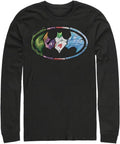 Fifth Sun Big & Tall Batman Men's Villains Logo Tops Long Sleeve Tee Shirt T-Shirt | Aesthetic Streetwear