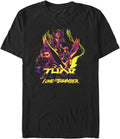 Marvel Mens Thor Love & Thunder New Badge Young Men's Short Sleeve Tee ShirtT-Shirt T-Shirt | Aesthetic Streetwear
