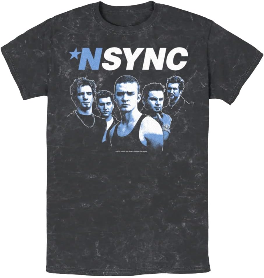 Epic Rights N 'Sync Photocopy Group Young Men's Short Sleeve Tee Shirt T-Shirt | Best Seller
