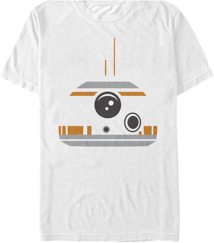 STAR WARS Force Awakens Bb Minimal Face Men's Tops Short Sleeve Tee Shirt T-Shirt | Trending 2025
