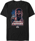Marvel Big & Tall Falcon and The Winter Soldier Hero Shield Men's Tops Short Sleeve Tee Shirt T-Shirt | US Viral Style