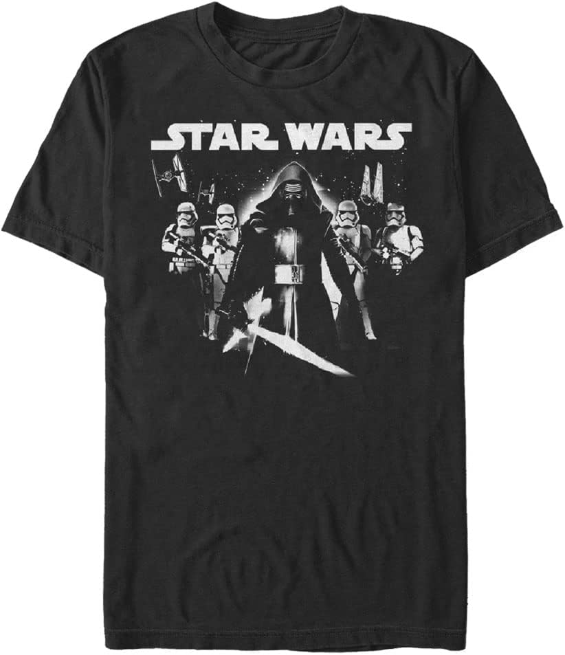 STAR WARS Big & Tall Force Awakens Close Ranged Men's Tops Short Sleeve Tee Shirt T-Shirt | Aesthetic Streetwear