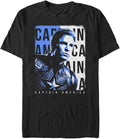 Marvel Big & Tall Cap Men's Tops Short Sleeve Tee Shirt T-Shirt | Best Seller