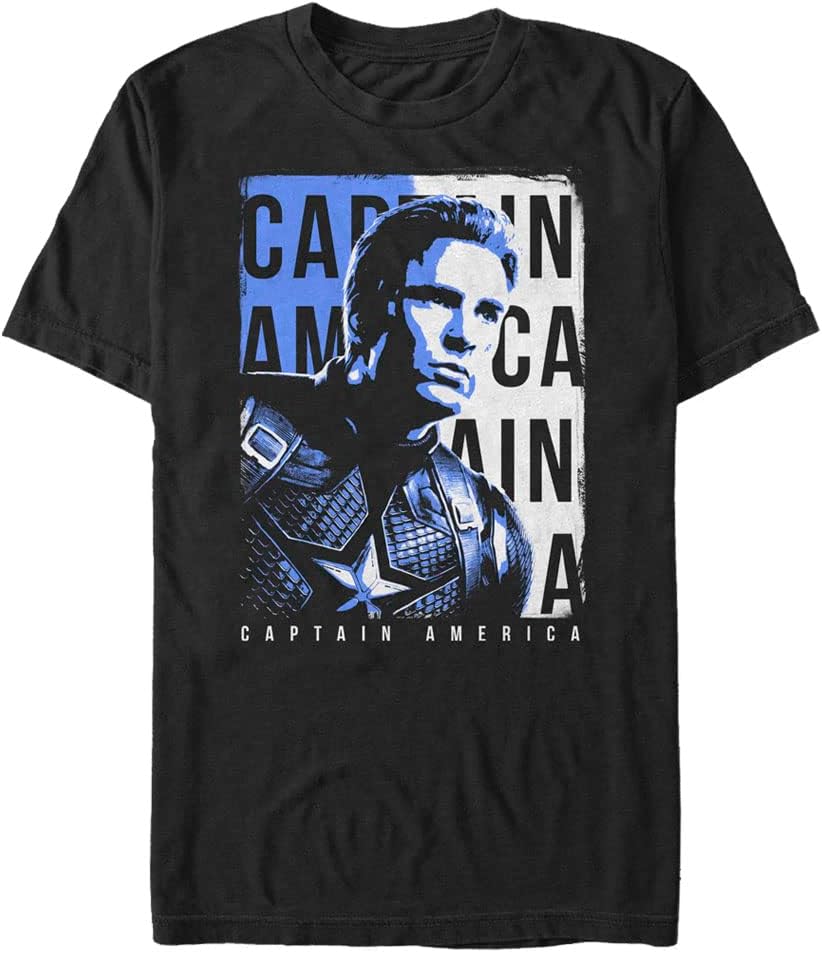 Marvel Big & Tall Cap Men's Tops Short Sleeve Tee Shirt T-Shirt | Best Seller