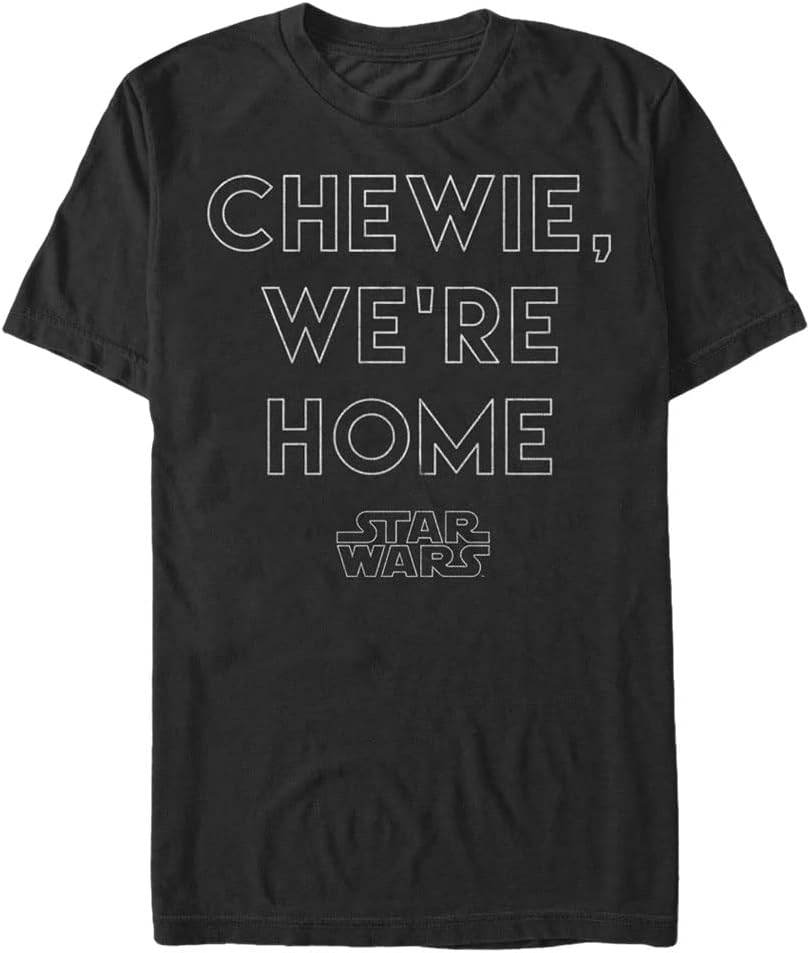 STAR WARS Force Awakens Chewie Home Men's Tops Short Sleeve Tee Shirt T-Shirt | Best Seller