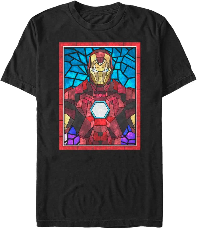 Marvel Big & Tall Classic Iron Man Mosaic Men's Tops Short Sleeve Tee Shirt T-Shirt | Premium Quality
