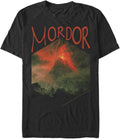 WARNER BROS Lord Fellowship of The Ring Mordor Hexagon Men's Tops Short Sleeve Tee Shirt T-Shirt | Aesthetic Streetwear