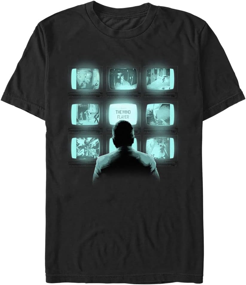 Stranger Things Men's Big & Tall The Mind Flayer Screens Short Sleeve Tee T-Shirt | Trending 2025