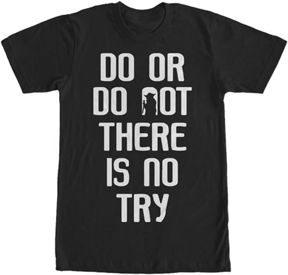 Star Wars Men's Do or Do Not There Is No Try Apparel | Best Seller