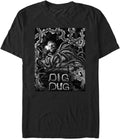 Stranger Things Men's Big & Tall Dig Dug Short Sleeve Tee T-Shirt | Premium Quality