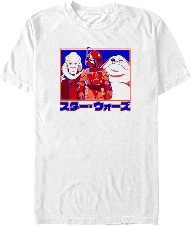 STAR WARS Big & Tall Visions Fett Jabba Bibb Men's Tops Short Sleeve Tee Shirt T-Shirt | Trending 2025