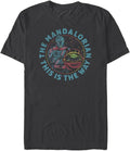 STAR WARS Mandalorian Rainbow Mando Men's Tops Short Sleeve Tee Shirt T-Shirt | Trending 2025