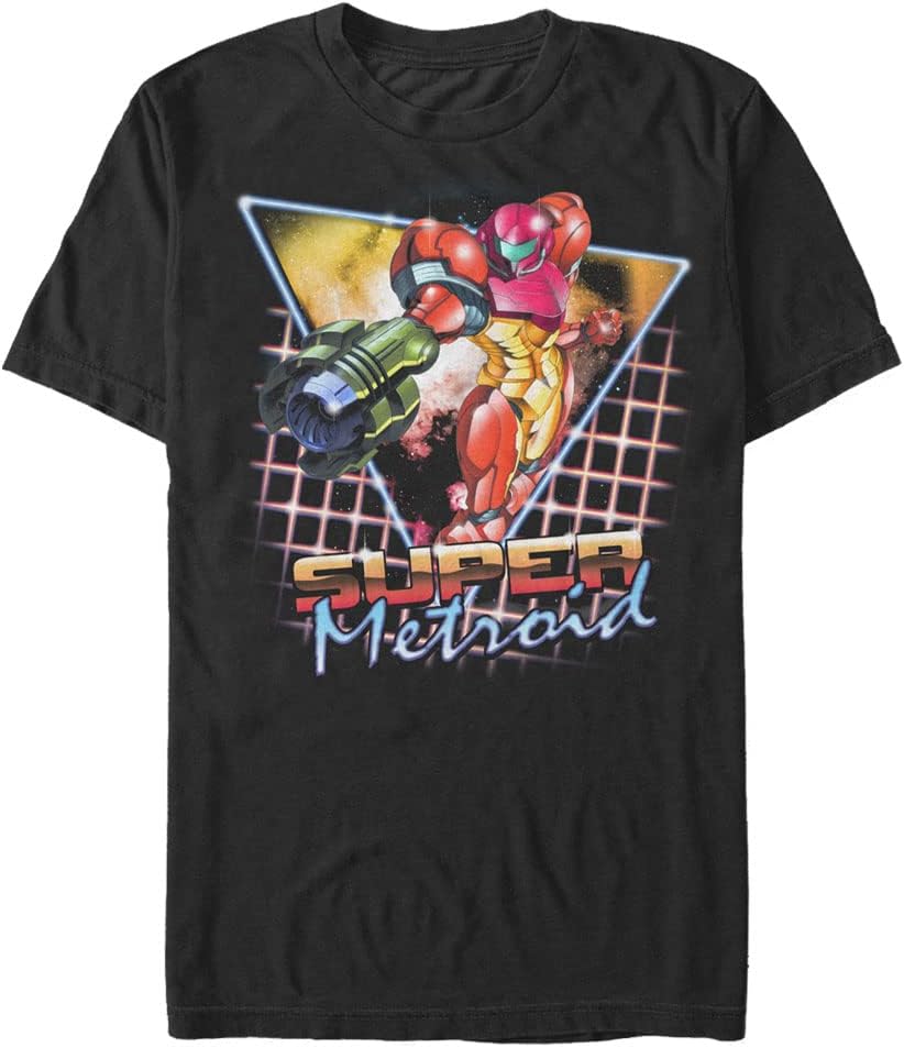Nintendo Retro Blaster Men's Tall Tops Short Sleeve Tee Shirt Black T-Shirt | Best Seller