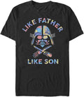 STAR WARS Like Father Men's Tops Short Sleeve Tee Shirt T-Shirt | Premium Quality