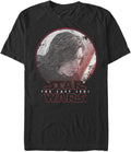 STAR WARS Big & Tall Last Jedi Kylo Face Men's Tops Short Sleeve Tee Shirt T-Shirt | Aesthetic Streetwear