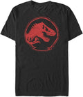 Jurassic Park Big & Tall Jurassic World Glitch Coin Men's Tops Short Sleeve Tee Shirt T-Shirt | US Viral Style