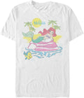 Disney Princesses Beachy Ariel Men's Tops Short Sleeve Tee Shirt T-Shirt | Best Seller
