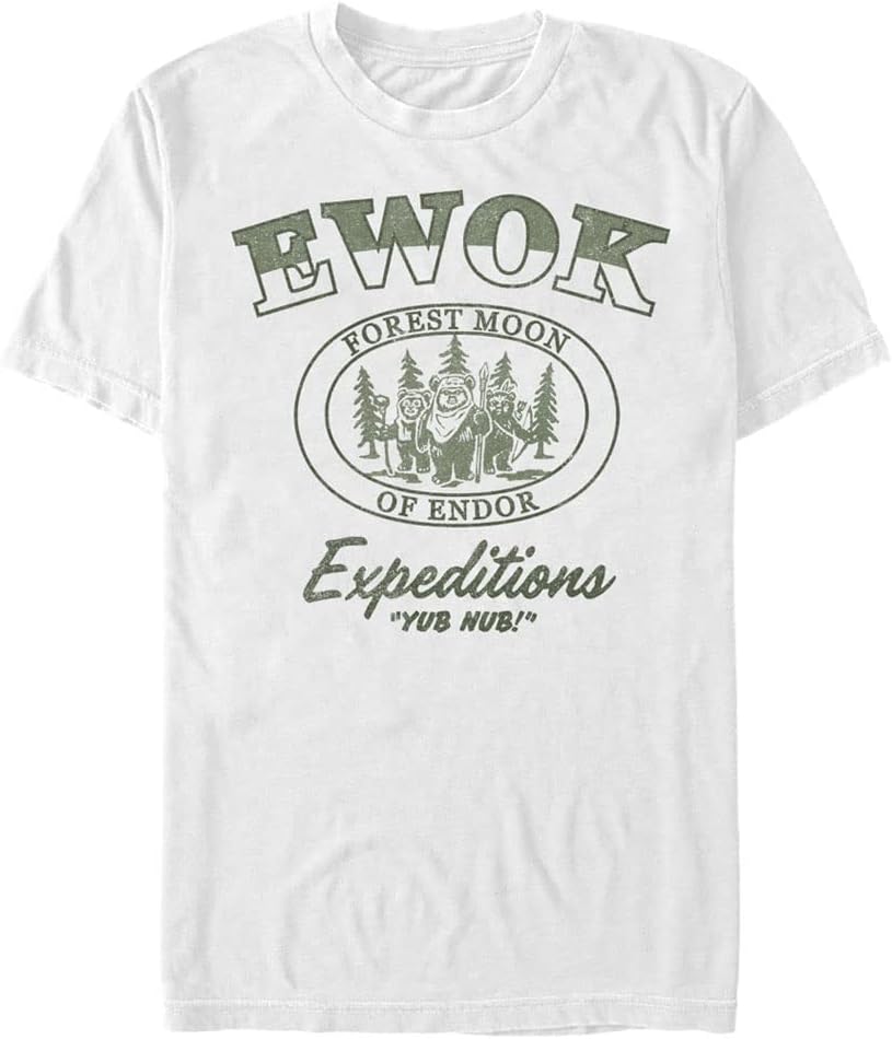 STAR WARS Big & Tall Ewok Expeditions Men's Tops Short Sleeve Tee Shirt T-Shirt | US Viral Style