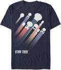 Star Trek Men's Big Ship Streaks T-Shirt, Navy Heather, 3X-Large Tall T-Shirt | Best Seller