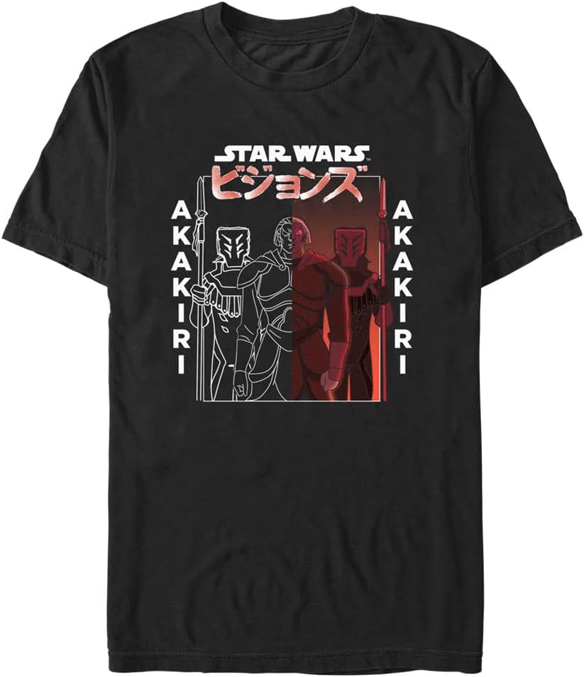 STAR WARS Visions Akakiri and Guards Men's Tops Short Sleeve Tee Shirt T-Shirt | Best Seller