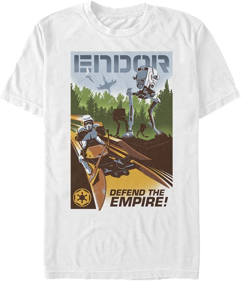 STAR WARS Big & Tall Defend The Empire Men's Tops Short Sleeve Tee Shirt T-Shirt | Premium Quality