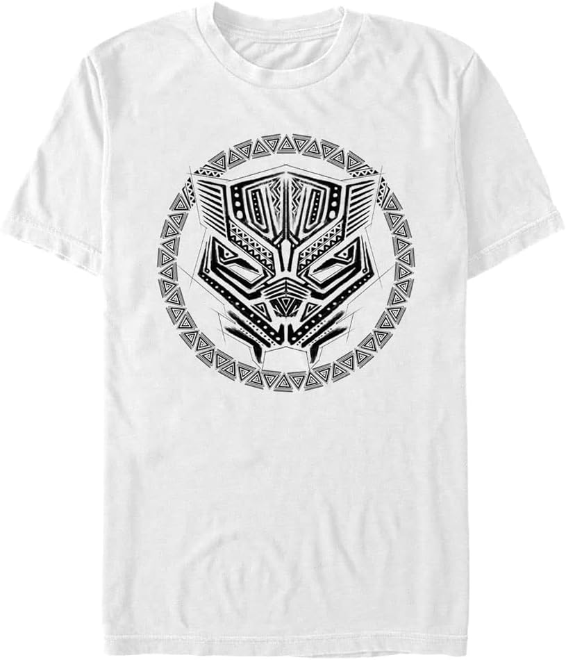 Marvel Big & Tall Classic Panther Sketch Men's Tops Short Sleeve Tee Shirt T-Shirt | Premium Quality
