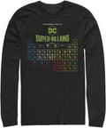 Harry Potter Big & Tall Justice League Periodic DC Villains Men's Tops Long Sleeve Tee Shirt, Black, 4X-Large T-Shirt...