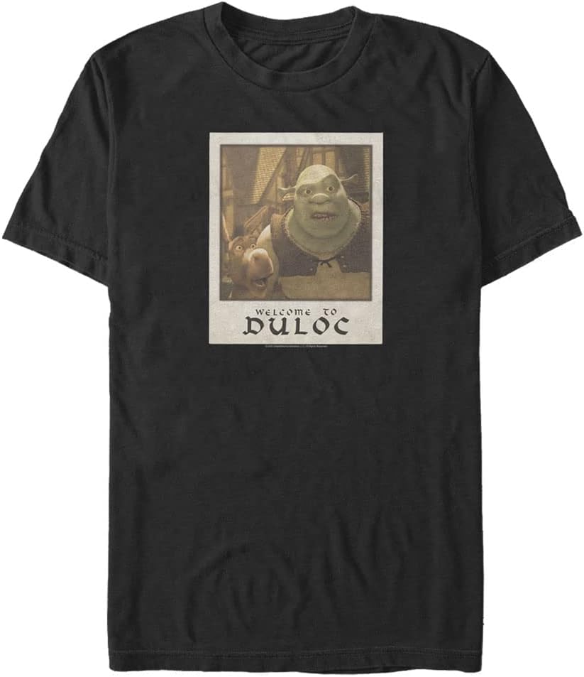 Fifth Sun Men's Big & Tall Relaxed Fit Short-Sleeve Shrek Crew Neck Tee Shirt T-Shirt | US Viral Style