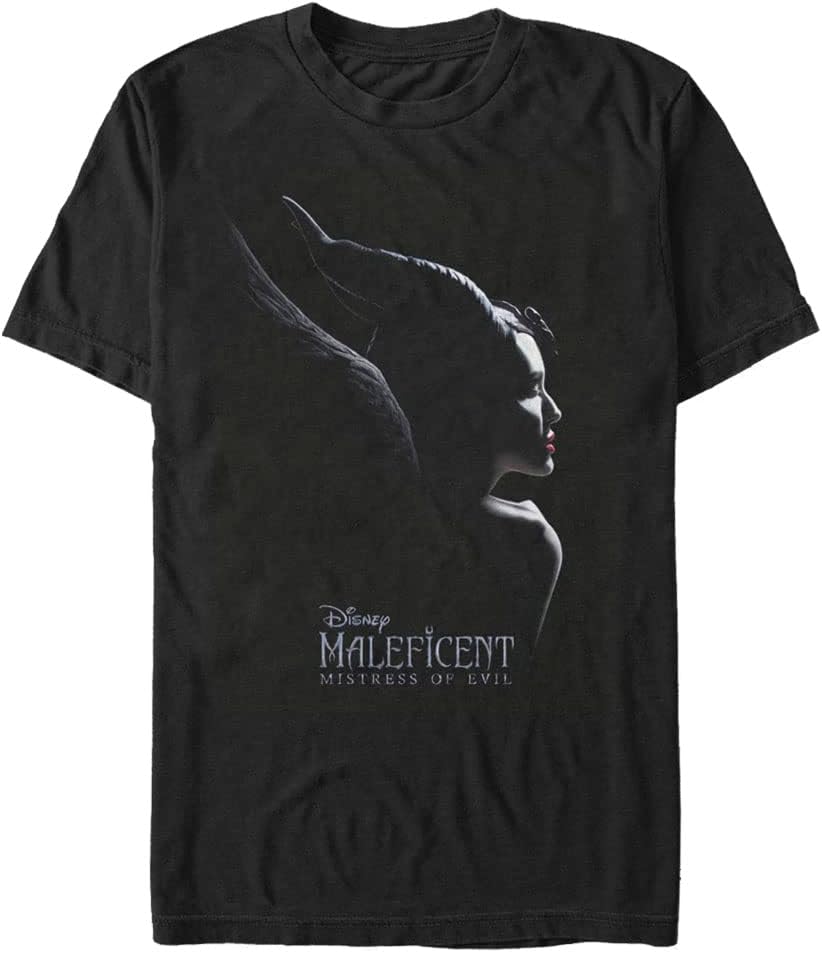 Disney Big & Tall Maleficent Mistress Poster Men's Tops Short Sleeve Tee Shirt T-Shirt | Trending 2025