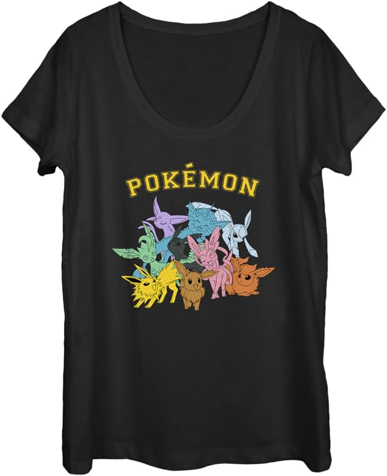 Pokemon Womens Gotta Catch Eeveelutions Apparel | Aesthetic Streetwear