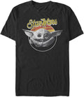 Star Wars Big & Tall Mandalorian Child Men's Tops Short Sleeve Tee Shirt, Black, 4X-Large T-Shirt | Premium Quality