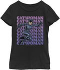 DC Comics Kids' Catwoman Name Stack Apparel | Trending 2025