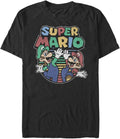Nintendo Men's Big & Tall Mario and Luigi High Five Distress Apparel | Best Seller