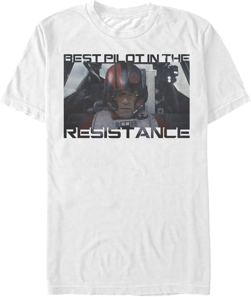 STAR WARS Big & Tall Force Awakens Best Text Men's Tops Short Sleeve Tee Shirt T-Shirt | Best Seller