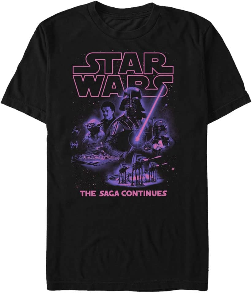 STAR WARS Mens Saga Continues Men's Tops Short Sleeve Tee Shirt T-Shirt | US Viral Style