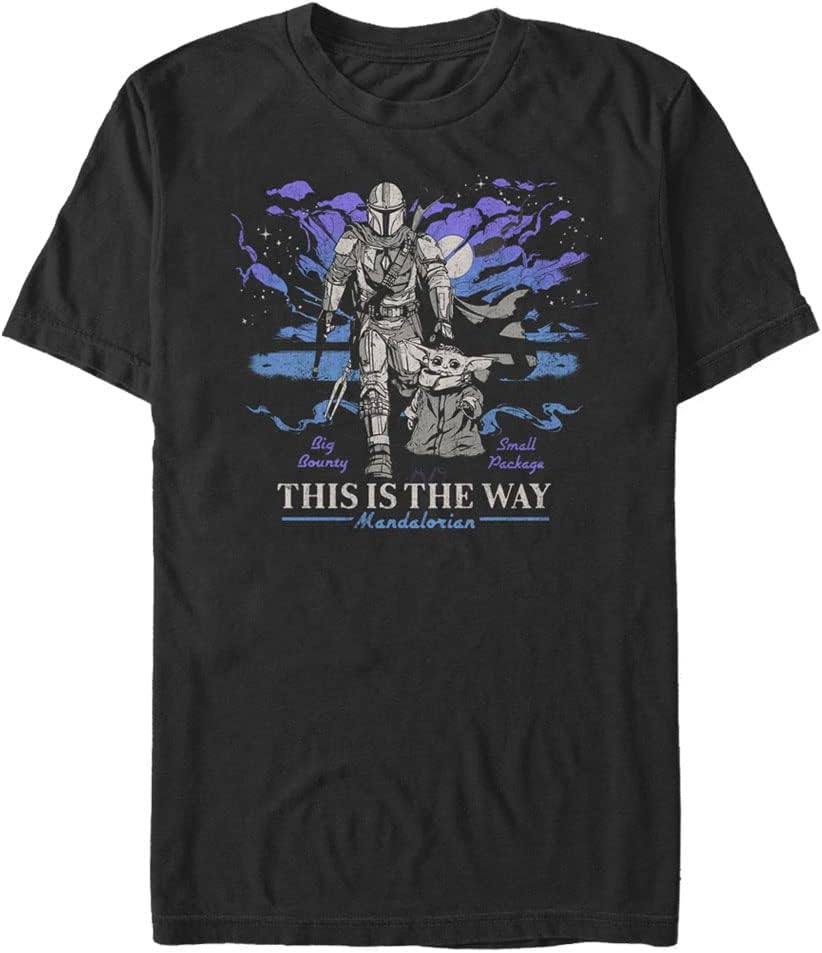STAR WARS Mandalorian Galaxy Men's Tops Short Sleeve Tee Shirt T-Shirt | US Viral Style