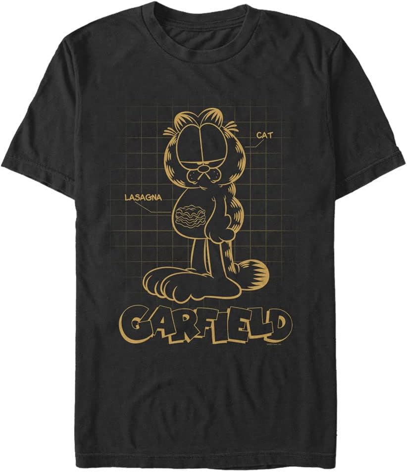 Nickelodeon Men's Big & Tall Garfield Schematic Apparel | Best Seller