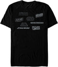 STAR WARS Star Logos Men's Tops Short Sleeve Tee Shirt T-Shirt | Aesthetic Streetwear