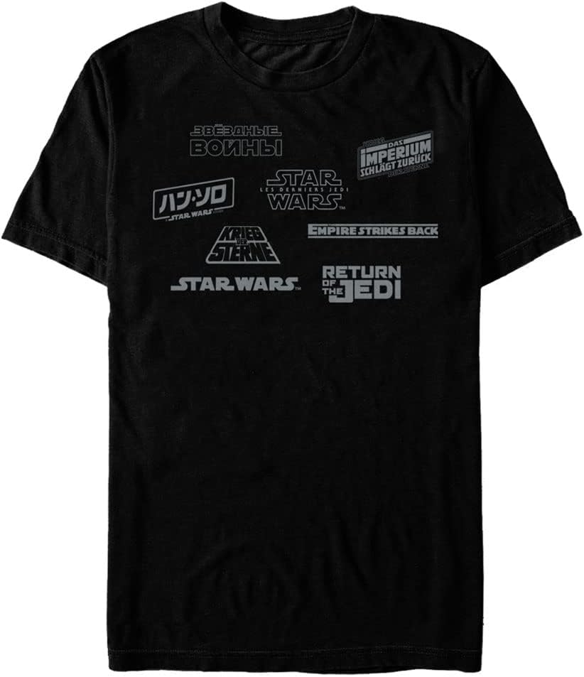 STAR WARS Star Logos Men's Tops Short Sleeve Tee Shirt T-Shirt | Aesthetic Streetwear
