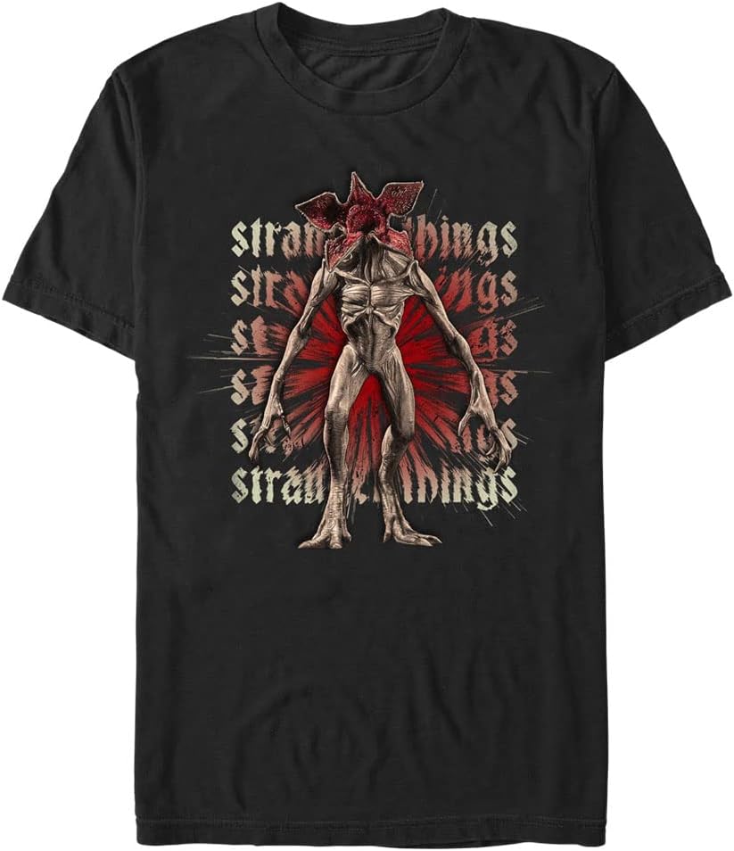Stranger Things Men's Big & Tall Demogorgon Focus Short Sleeve Tee T-Shirt | Trending 2025