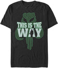 STAR WARS Mandalorian Way Pattern Men's Tops Short Sleeve Tee Shirt T-Shirt | Best Seller