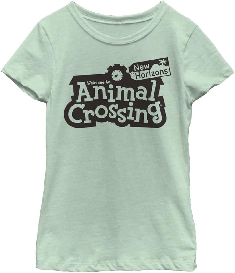 Animal Crossing Kids' Bw New Horizons Logo Apparel | Trending 2025