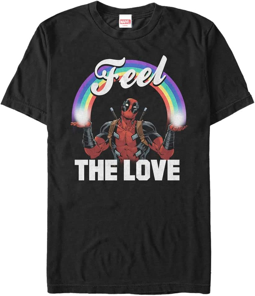 Marvel Big & Tall Classic Feel The Love Men's Tops Short Sleeve Tee Shirt, Black, 3X-Large T-Shirt | Aesthetic Street...