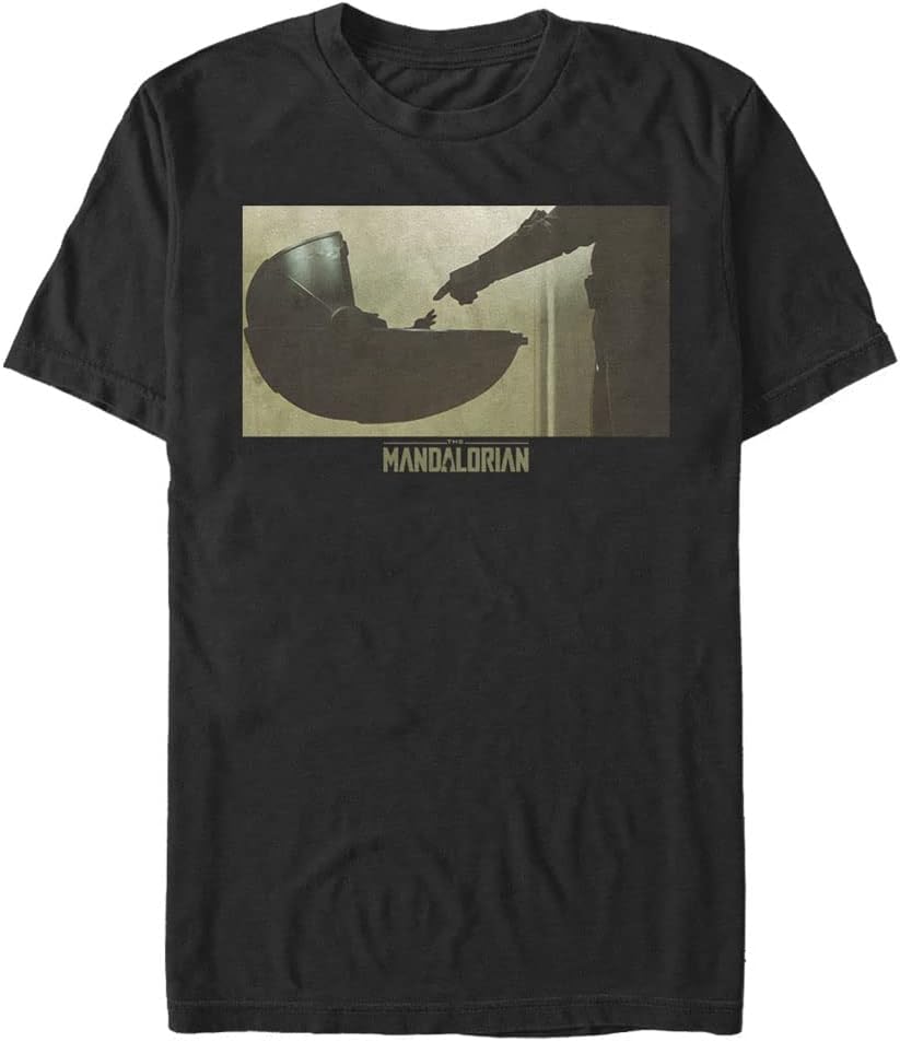 STAR WARS Big & Tall Mandalorian Painted Scene Men's Tops Short Sleeve Tee Shirt T-Shirt | Premium Quality