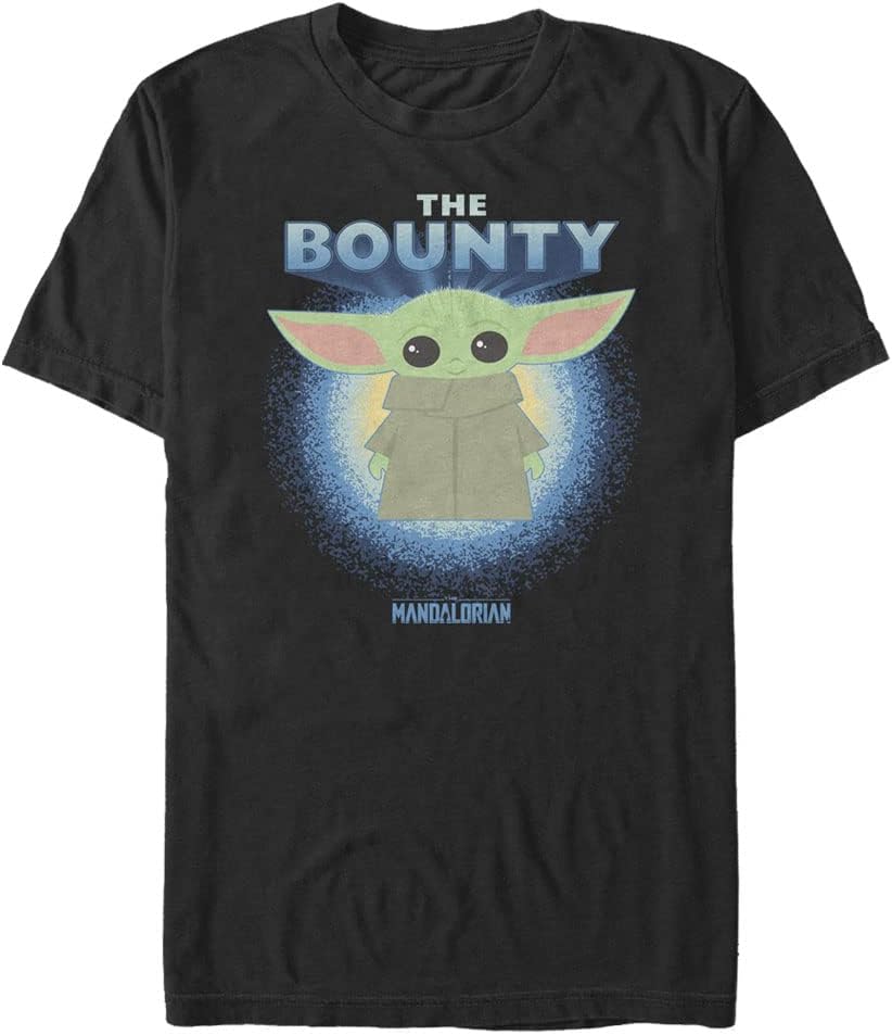 STAR WARS Big & Tall Mandalorian Baby Spotlight Men's Tops Short Sleeve Tee Shirt T-Shirt | Premium Quality