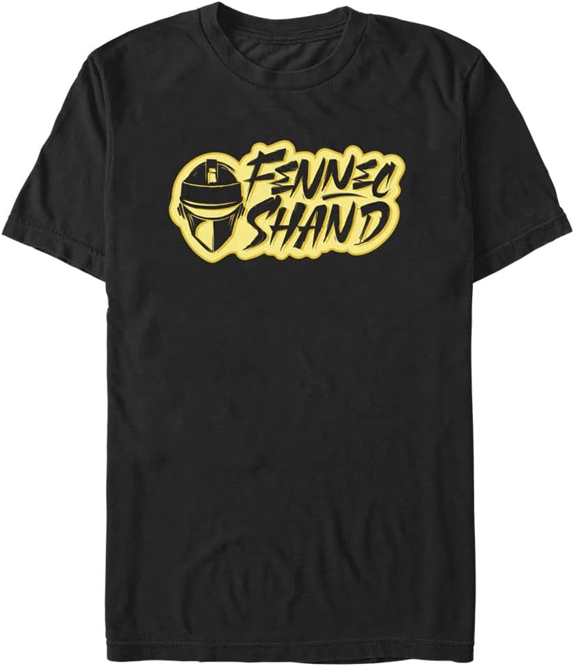 STAR WARS Book of Boba Fett Fennec Shand Text Logo Men's Tops Short Sleeve Tee Shirt T-Shirt | US Viral Style