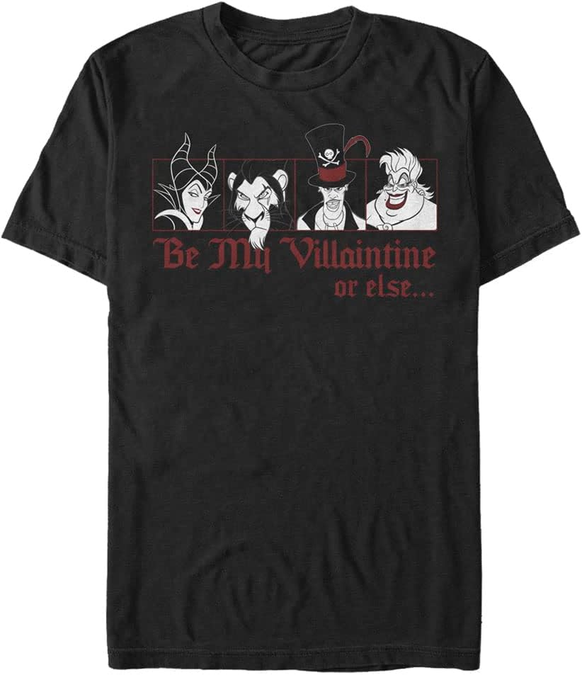 Disney Big & Tall Villains Or Else Men's Tops Short Sleeve Tee Shirt T-Shirt | Premium Quality