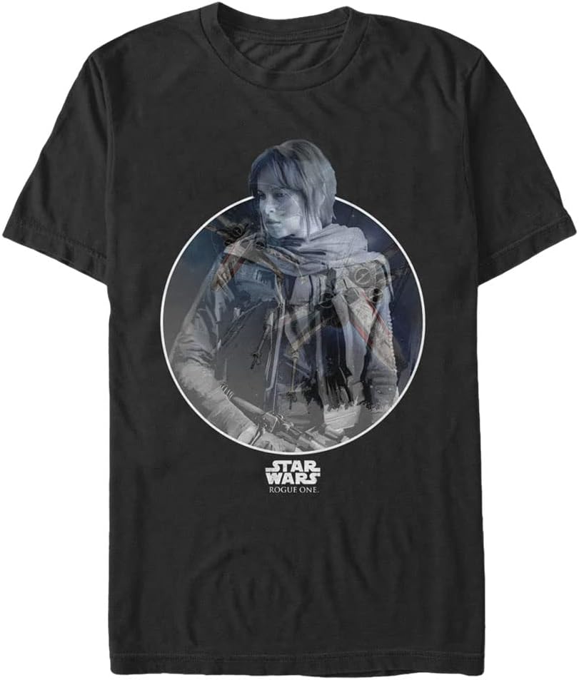 STAR WARS Big & Tall Rogue One X Wing Jyn Men's Tops Short Sleeve Tee Shirt T-Shirt | Aesthetic Streetwear